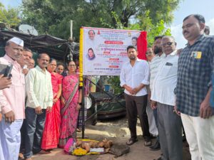 लोणी खुर्द येथे घरकुलासाठी ४७ गुंठे जागेचा प्रस्ताव शासनाकडे- मा.खा.डॉ.सुजय विखे पाटील; ८ कोटी रुपयांच्या विकासकामांचे भूमिपूजन उत्साहात
