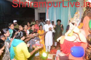 मानाच्या मंडळाकडून एकल महिलांचा सन्मान;अमृत महोत्सवी वर्षानिमित्त केली श्रींची आरती