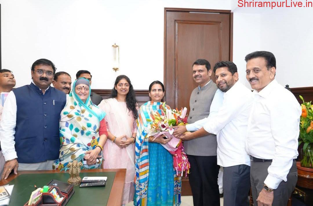 भाजपाचा विचार तळागाळापर्यंत पोहोचविणार-मा.खा.विखे;नुतन उपाध्यक्ष विखे पाटलांनी घेतली मुख्यमंत्र्यांची भेट